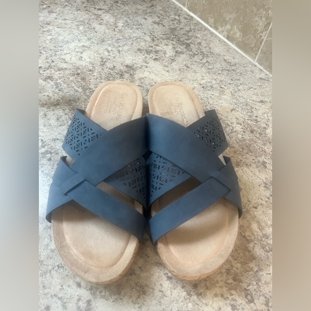 Kim Rogers Blue Sandals